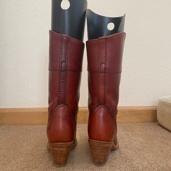 FRYE Red-brown Western Style Boots - Picture 3 of 5